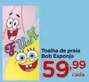 Carrefour Fun - toalha de praia bob esponja oferta