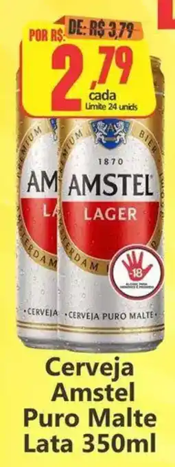 Big Supermercados Cerveja Amstel Puro Malte Lata oferta