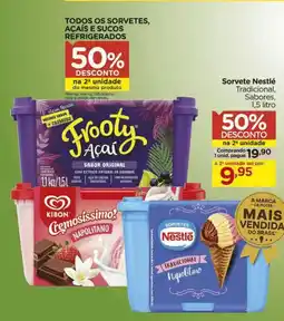 Carrefour Bairro Sorvete Nestlé Tradicional, Sabores, oferta