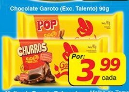 Supermercados Guanabara Chocolate Garoto 90g oferta