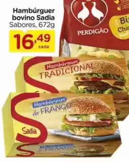 Carrefour Hambúrguer bovino Sadia Sabores, oferta