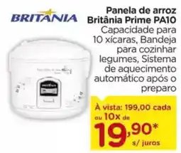 Carrefour Panela de arroz Britânia Prime PA10 oferta