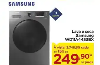 Carrefour Lava e Seca Samsung WD11A4453BX oferta