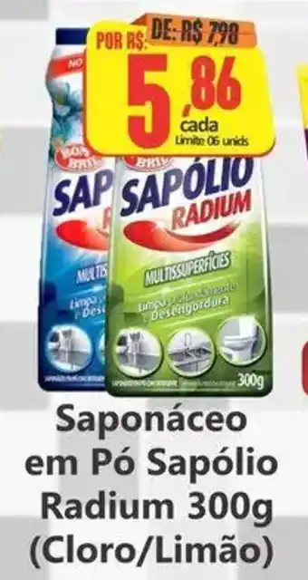 Big Supermercados Saponáceo em Pó Sapólio Radium (Cloro/Limão) oferta