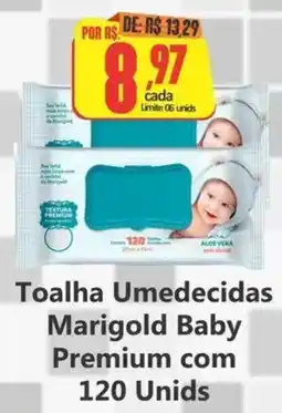 Big Supermercados Toalha Umedecidas Marigold Baby Premium com 120 Unids oferta