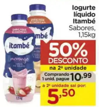 Carrefour logurte líquido itambé Sabores oferta