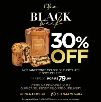 Ofner Panettones mouse de chocolate e doce de leite oferta