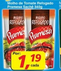 Supermercados Guanabara Molho de Tomate Refogado Pramesa 340g oferta