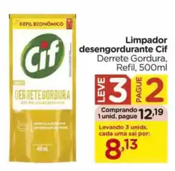 Carrefour Limpador desengordurante Cif Derrete Gordura, Refil, oferta