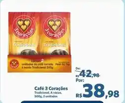 Sam's Club 3 corações - café oferta