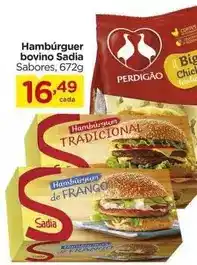 Carrefour Sadia - hambúrguer bovino oferta