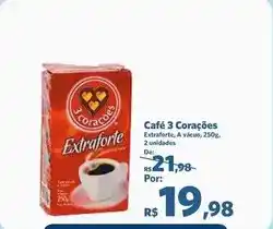 Sam's Club 3 corações - café oferta