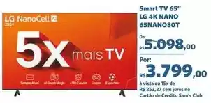 Sam's Club Lg - smart tv 65 nano 65nano80t oferta