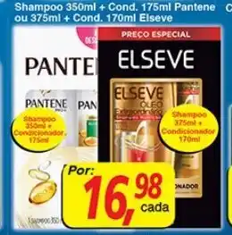 Supermercados Guanabara Shampoo 350ml + Cond. 175ml Pantene ou 375ml + Cond. 170ml Elseve oferta