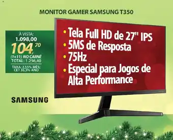 Lojas Cem Monitor gamer samsung t350 oferta