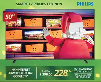 Lojas Cem Smart tv philips led 7019 oferta