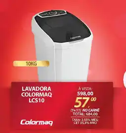 Lojas Cem Lavadora colormaq lcs10 oferta