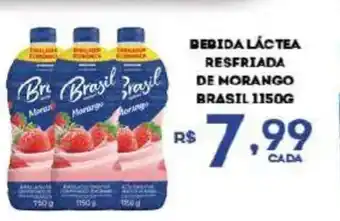 Bahamas Supermercados Bebida láctea resfriada de morango brasil oferta