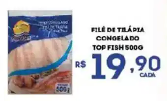 Bahamas Supermercados Filé de tilapia congelado top fish oferta