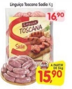 Cercadão Linguica Toscana Sadia 1kg oferta
