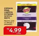 Assaí Atacadista Scotch brite - esponja para limpeza extrema oferta