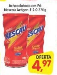 Cercadão Achocolatado em po Nescau Actigen-E 2.0 370g oferta