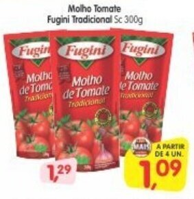 Cercadão Molho Tomate Fugini Tradicional 300g oferta