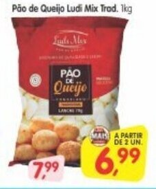 Pao de Queijo Ludi Mix Trad. 1kg