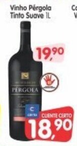 Cercadão Vinho Pergola Tinto Suave 1L oferta