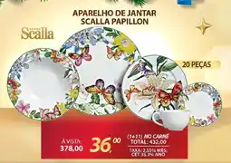 Aparelho de jantar scalla papillon