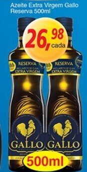 Supermercados Guanabara Azeite Extra Virgem Gallo Reserva 500ml oferta