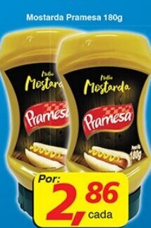 Supermercados Guanabara Mostarda Pramesa 180g oferta