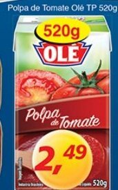 Supermercados Guanabara Polpa de Tomate Ole Tp 520g oferta