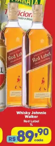 Supermercados Mateus Whisky Johnnie Walker Red Label oferta