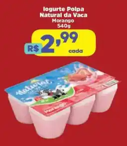 Supermercados Mateus logurte Polpa Natural da Vaca Morango oferta