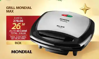 Lojas Cem Grill mondial max oferta