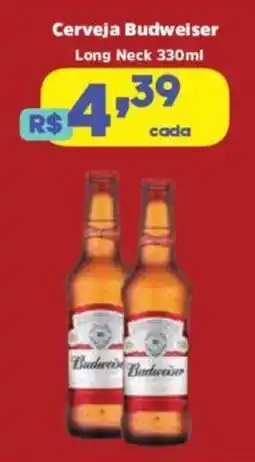 Supermercados Mateus Cerveja Budweiser Long Neck oferta