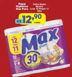 Supermercados Mateus Papel Higiênico Max Pure oferta