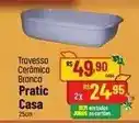 Muffato Casa - travessa cerámica branco pratic oferta