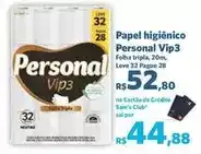 Sam's Club Personal vip - papel higiênico oferta