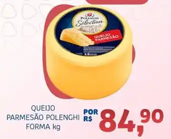 Bergamais Supermercados Queljo parmesão polenghi forma oferta