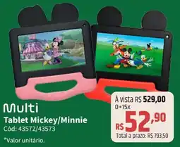 Deltasul Multi Tablet Mickey/Minnie Cód: 43572/43573 oferta