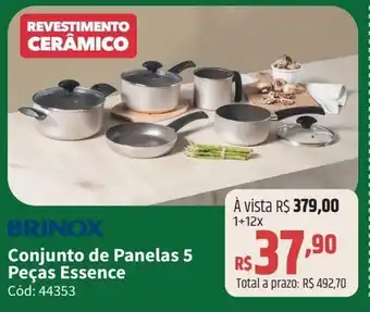 Deltasul BRINOX Conjunto de Panelas 5 Peças Essence oferta