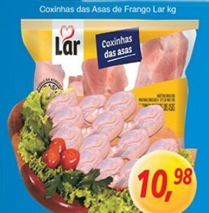 Supermercados Guanabara Coxinhas das Asas de Frango Lar 1kg oferta