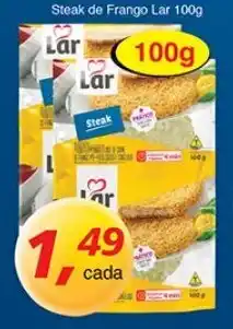 Supermercados Guanabara Steak de Frango Lar 100g oferta