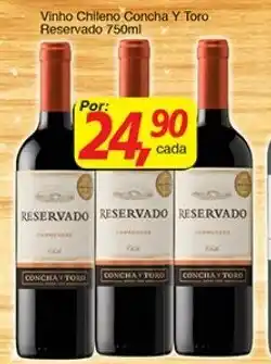 Supermercados Guanabara Vinho Chileno Concha Y Toro Reservado 750ml oferta