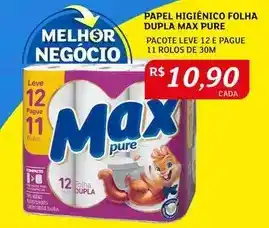 Assaí Atacadista Leve - papel higiênico folha dupla pure oferta