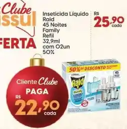 Supper Rissul Raid - inseticida líquido 45 noites refil oferta