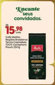 Supper Rissul Melitta - café regiões brasileiras terras capixabas 100% canephora pouch oferta