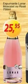 Supermercados Guanabara Espumante Lunar Moscatel ou Rose 750ml oferta
